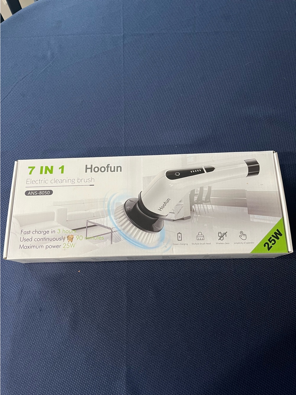 7-in-1 Electric Cleaning Brush - White